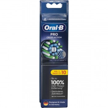 Oral-B Pro CrossAction Ανταλλακτικές Κεφαλές για Οδοντόβουρτσα 10 pcs black (860465)