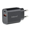 Intenso W30AC fast charger 30 watt 1x USB-C & 1xUSBA black Intenso W30AC fast charger 30 watt 1x USB-C & 1xUSBA black