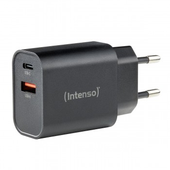 Intenso W30AC fast charger 30 watt 1x USB-C & 1xUSBA  black