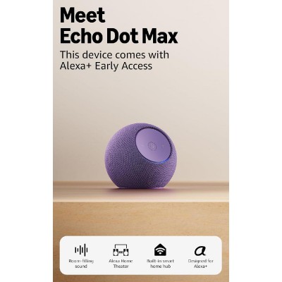 Amazon Echo Dot Max (2025) Alexa speaker Amethyst (B0DKLDMHYB) Amazon Echo Dot Max (2025) Alexa speaker Amethyst (B0DKLDMHYB)