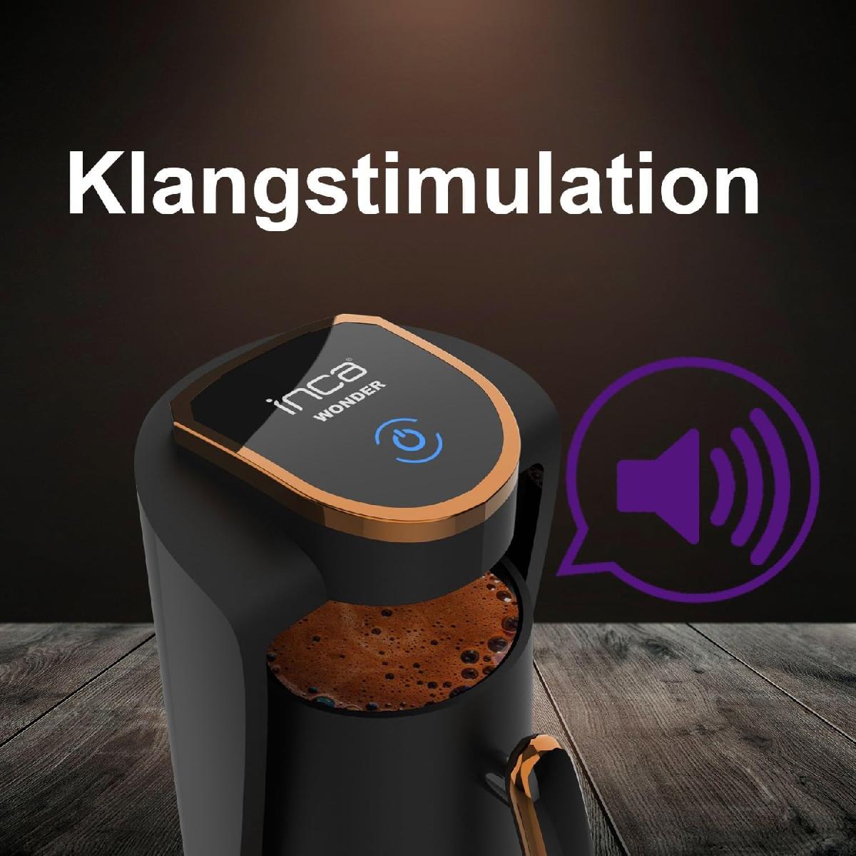 Inca IKM-01 αυτόματη καφετιέρα ελληνικού καφέ Wonder Serie 400 watt 250ml black gold Inca IKM-01 αυτόματη καφετιέρα ελληνικού καφέ Wonder Serie 400 watt 250ml black gold