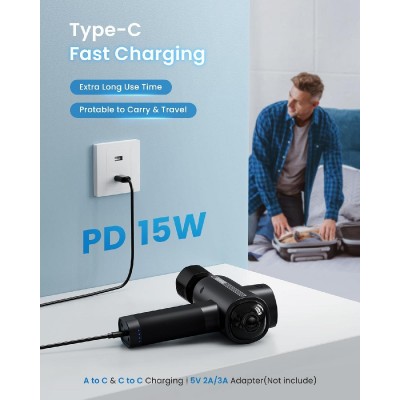 Renpho Massage Gun Power + Thermacool black  (PEU-R-C001SH-BK)