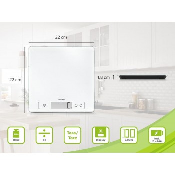 Soehnle Page Comfort 400 Ψηφιακή Ζυγαριά Κουζίνας 10kg white (61505)