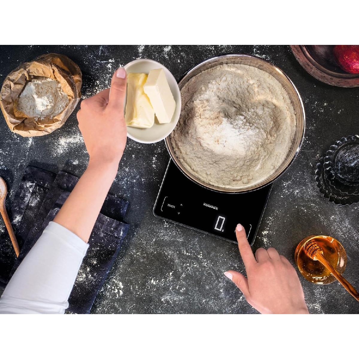 Soehnle Page Profi 100 Ψηφιακή Ζυγαριά Κουζίνας 15kg black (61506)