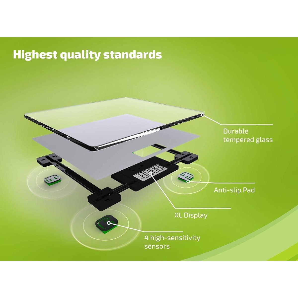 Soehnle PSD  Style Sense Compact 300 Ψηφιακή Ζυγαριά 180kg silver (63852)