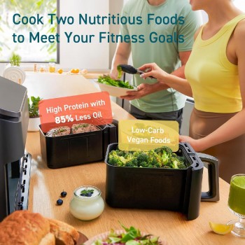 Cosori Dual Basket Air Fryer 8.5 lt black (CAF-R901-AEUR)