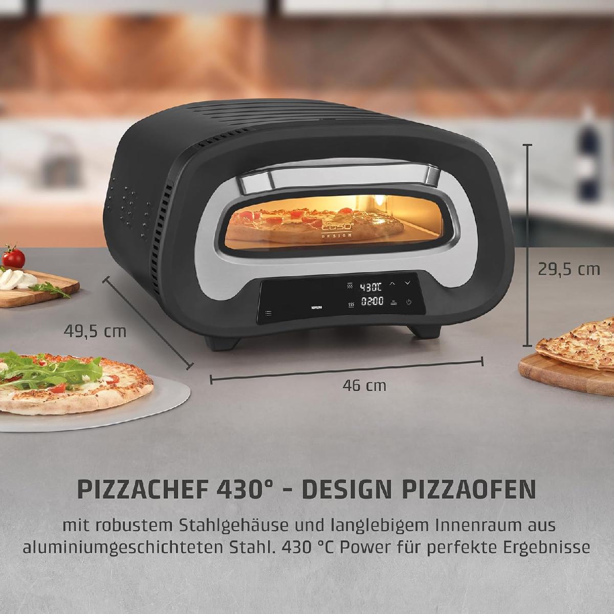 Caso PizzaChef 430° Φούρνος Πίτσας Χωρητικότητας 32cm black silver (2984) Caso PizzaChef 430° Φούρνος Πίτσας Χωρητικότητας 32cm black silver (2984)