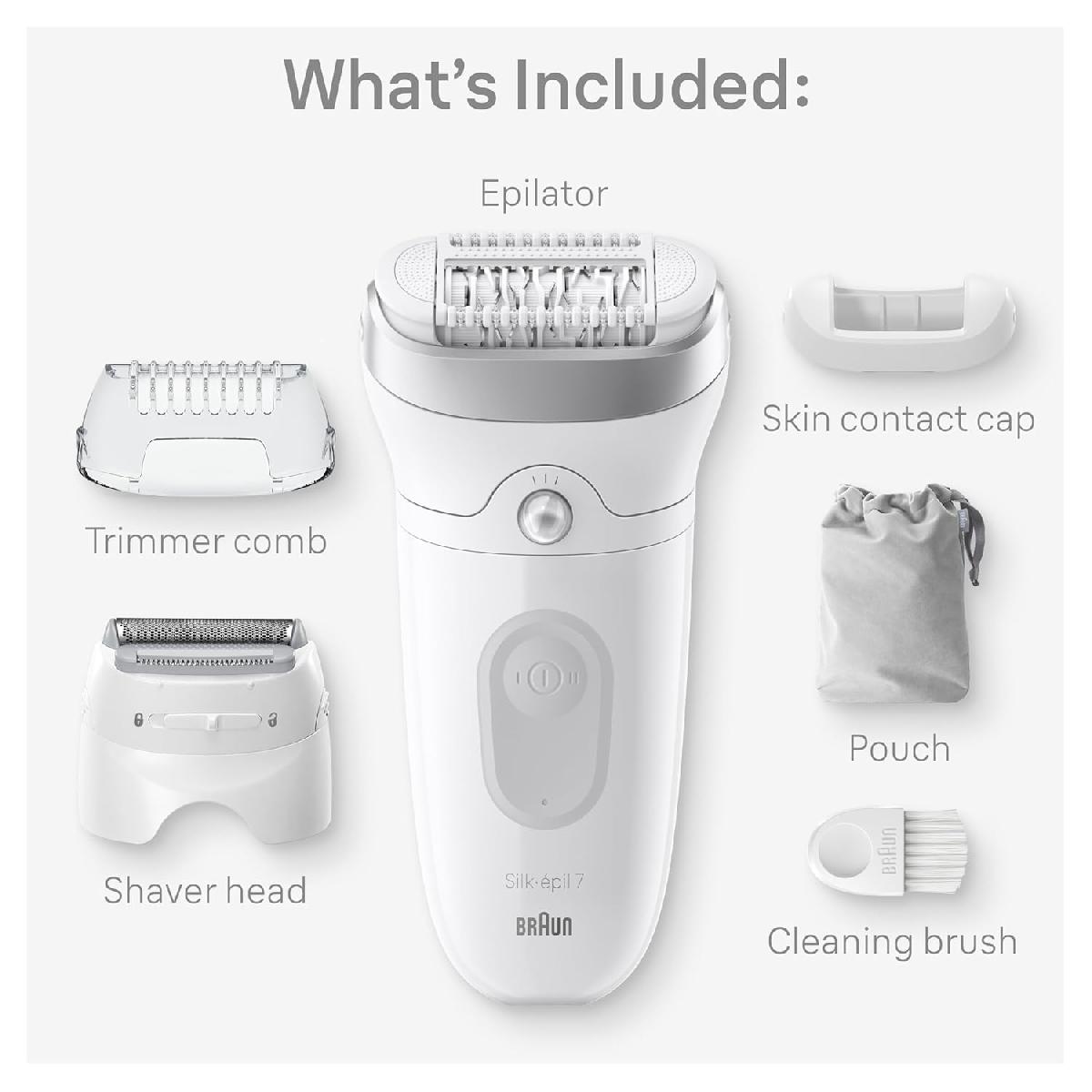 Braun Silk-epil 7 SE7-041 epilator white silver