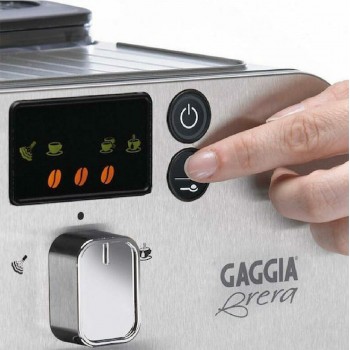 Gaggia Brera RI9305/11 αυτόματη μηχανή espresso με ενσωματωμένο μύλο άλεσης 1400 watt 15 bar silver black