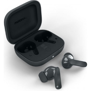 Motorola Moto Buds Βass Ακουστικά Bluetooth In Ear Dark Shadow (XT2443-1)