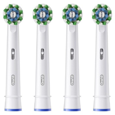 Oral-B Pro CrossAction Ανταλλακτικές Κεφαλές για Ηλ. Οδοντόβουρτσα 4τμχ White (860380)