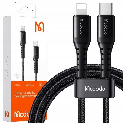 Mcdodo CA-5632 36 watt USB-C to Lightning Data Cable 3m black Mcdodo CA-5632 36 watt USB-C to Lightning Data Cable 3m black