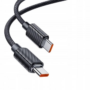 Mcdodo CA-3670 100 watt Type-C to Type-C Transparent Data Cable 1.2m black