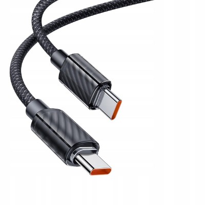 Mcdodo CA-3670 100 watt Type-C to Type-C Transparent Data Cable 1.2m black Mcdodo CA-3670 100 watt Type-C to Type-C Transparent Data Cable 1.2m black