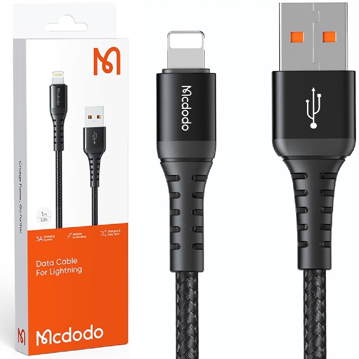 Mcdodo CA-2263 USB-A to Lightning Data-Charging Cable 3m black