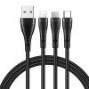 Mcdodo CA-6960 3-in-1 USB-A to Lightning, Micro, Type-C Data Cable  1.2m