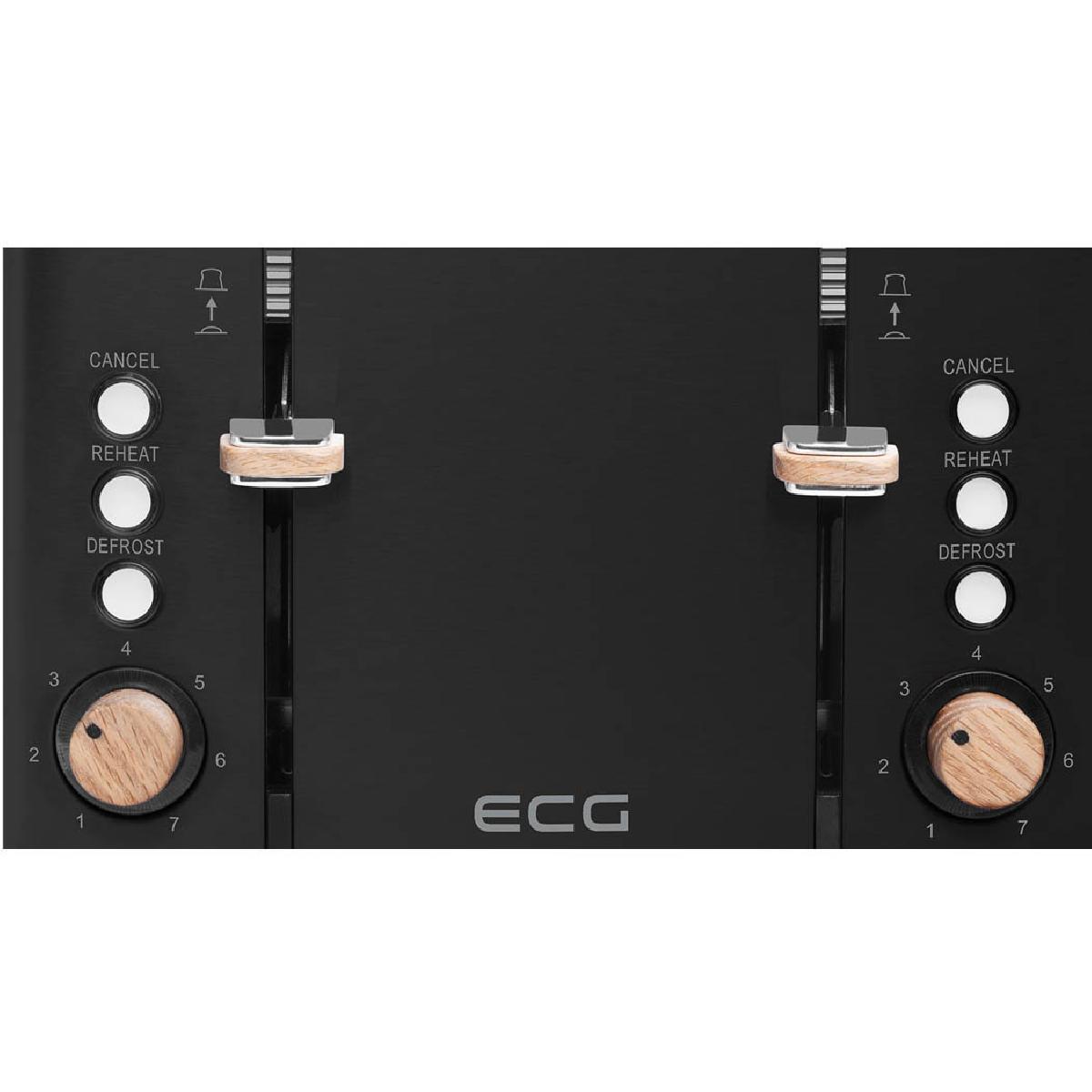 ECG ST4768 Timber Φρυγανιέρα 4 Θέσεων 1850 watt black