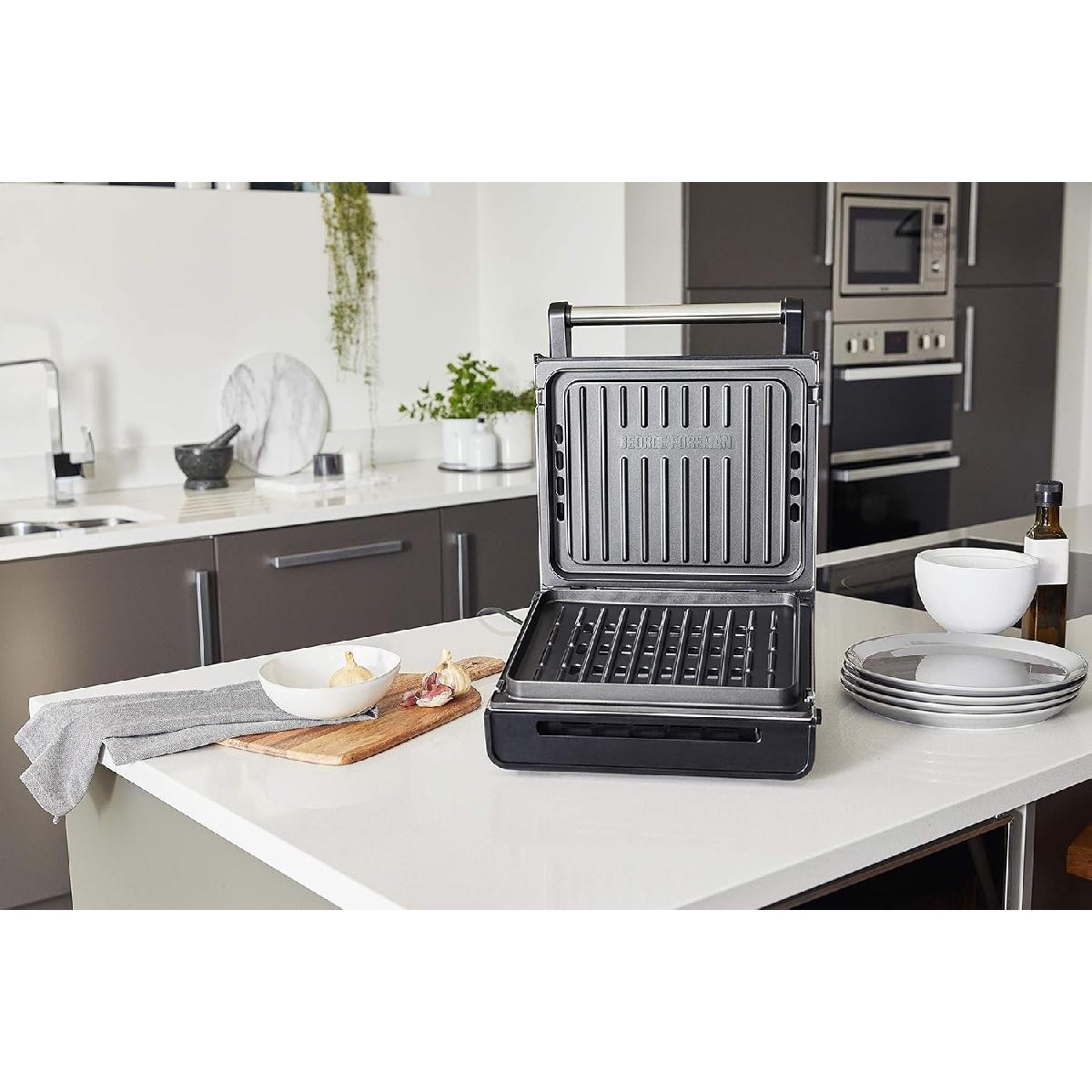 George Foreman smokeless grill medium & toaster  (28000-56)