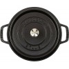 Staub La Cocotte Round Κατσαρόλα από Μαντέμι 24cm 3.8 lt για όλες τις εστίες black (40500-241-0)