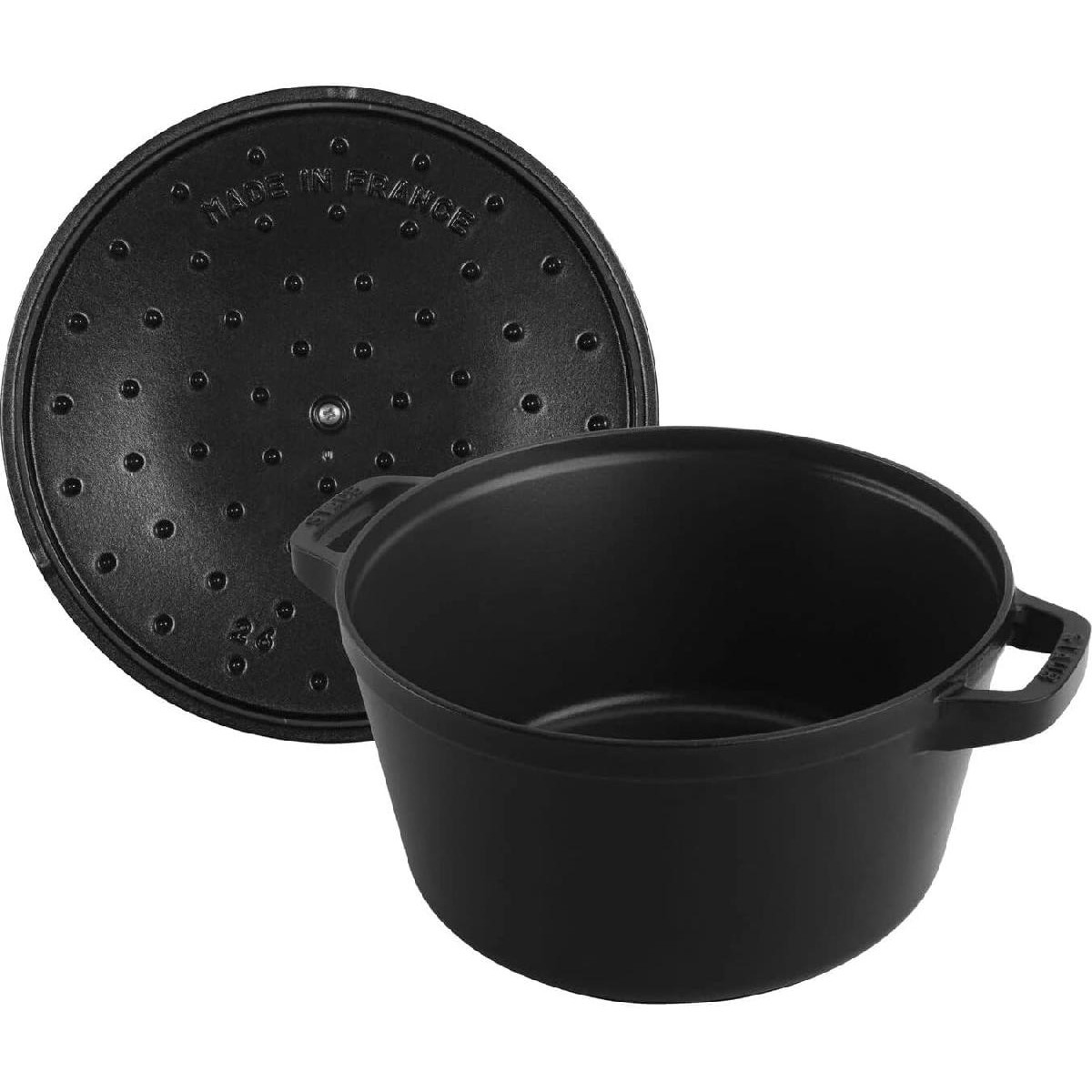 Staub Stackable Set 3 τμχ με cocotte, braiser & τηγάνι από Μαντέμι 24cm black (40508-386-0)