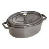 Staub La Cocotte oval Γάστρα 27cm 3.2 lt Μαντέμι για όλες τις εστίες Graphite Grey (40500-276-0)