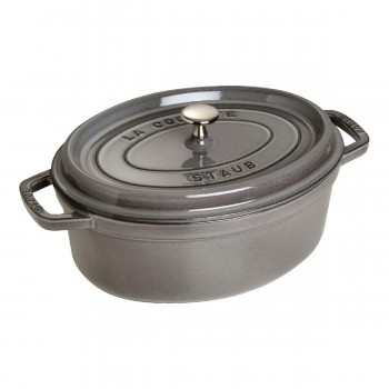 Staub La Cocotte oval Γάστρα 27cm 3.2 lt Μαντέμι για όλες τις εστίες Graphite Grey (40500-276-0)