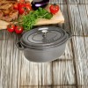 Staub La Cocotte oval Γάστρα 27cm 3.2 lt Μαντέμι για όλες τις εστίες Graphite Grey (40500-276-0)