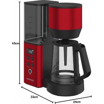 Grundig KM 8440 Καφετιέρα Φίλτρου 1.25L 1150 watt με Προγραμματισμό & LCD Οθόνη red black Grundig KM 8440 Καφετιέρα Φίλτρου 1.25L 1150 watt με Προγραμματισμό & LCD Οθόνη red black