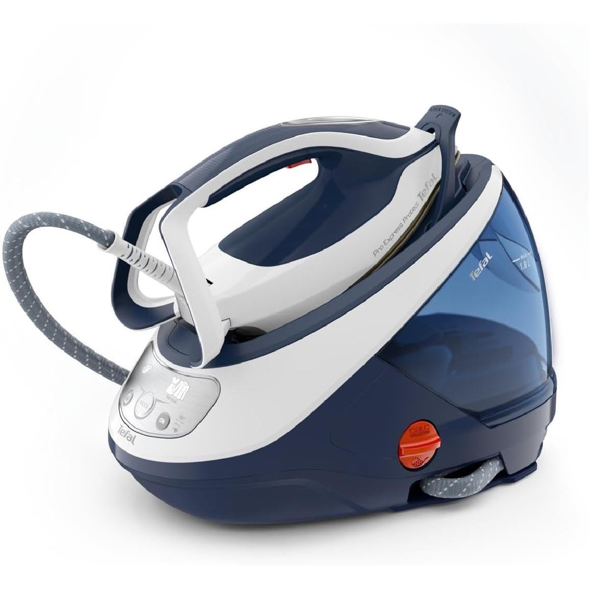 Tefal GV9221 Pro Express Protect Σύστημα Σιδερώματος 2600 watt 7.6 bar blue whita