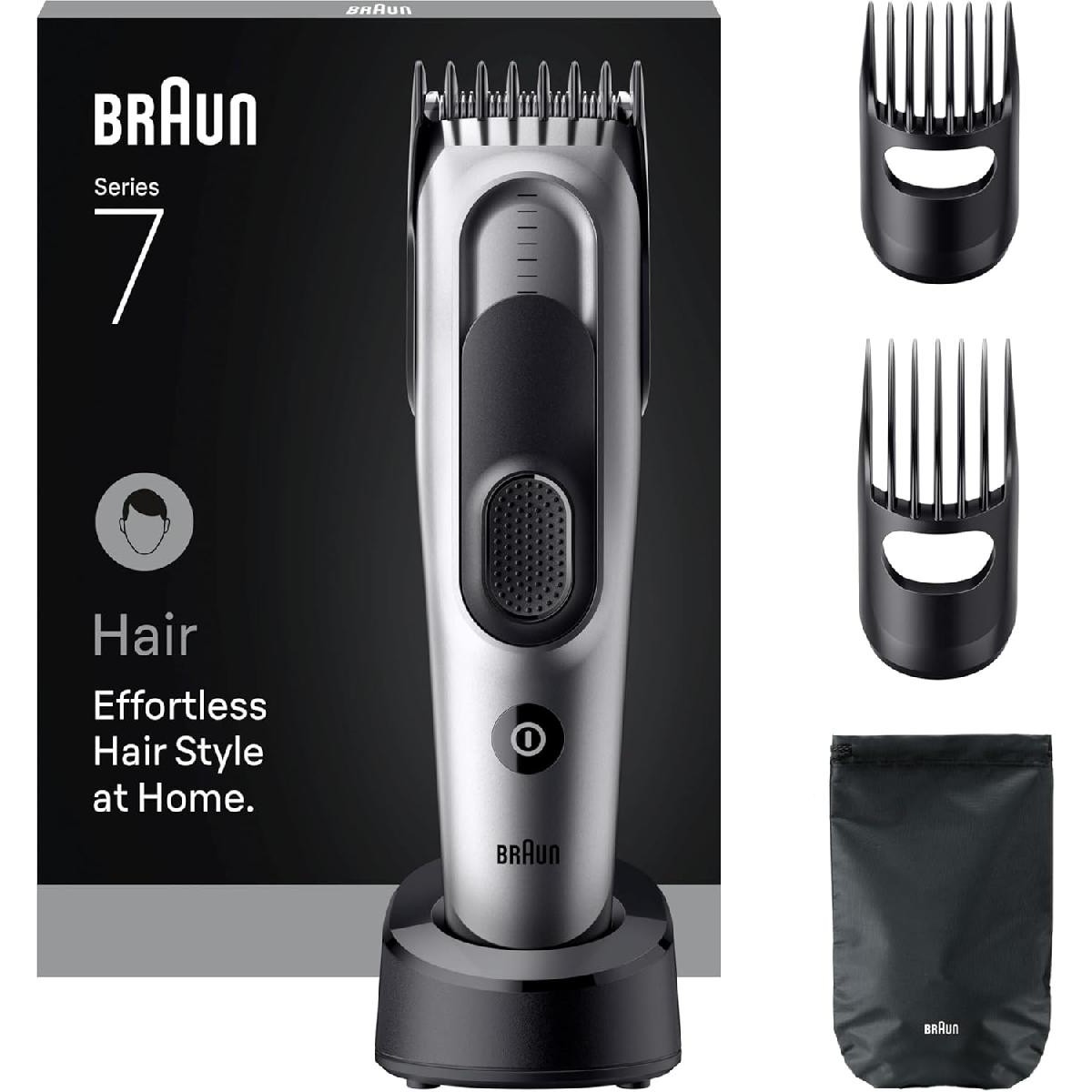 Braun HC7590 Series 7 επαναφορτιζόμενη κουρευτική μηχανή Gray Braun HC7590 Series 7 επαναφορτιζόμενη κουρευτική μηχανή Gray