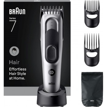 Braun HC7590 Series 7 επαναφορτιζόμενη κουρευτική μηχανή Gray