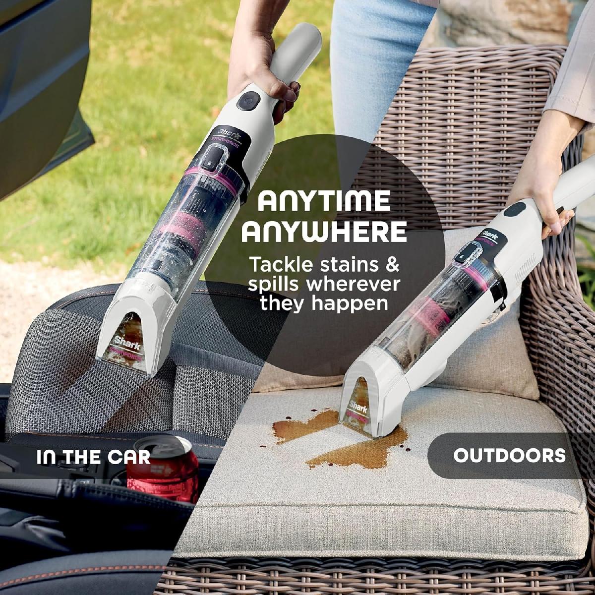 Shark StainForce HX100EUT ασύρματο επαναφορτιζόμενο σύστημα καθαρισμού λεκέδων white Shark StainForce HX100EUT ασύρματο επαναφορτιζόμενο σύστημα καθαρισμού λεκέδων white