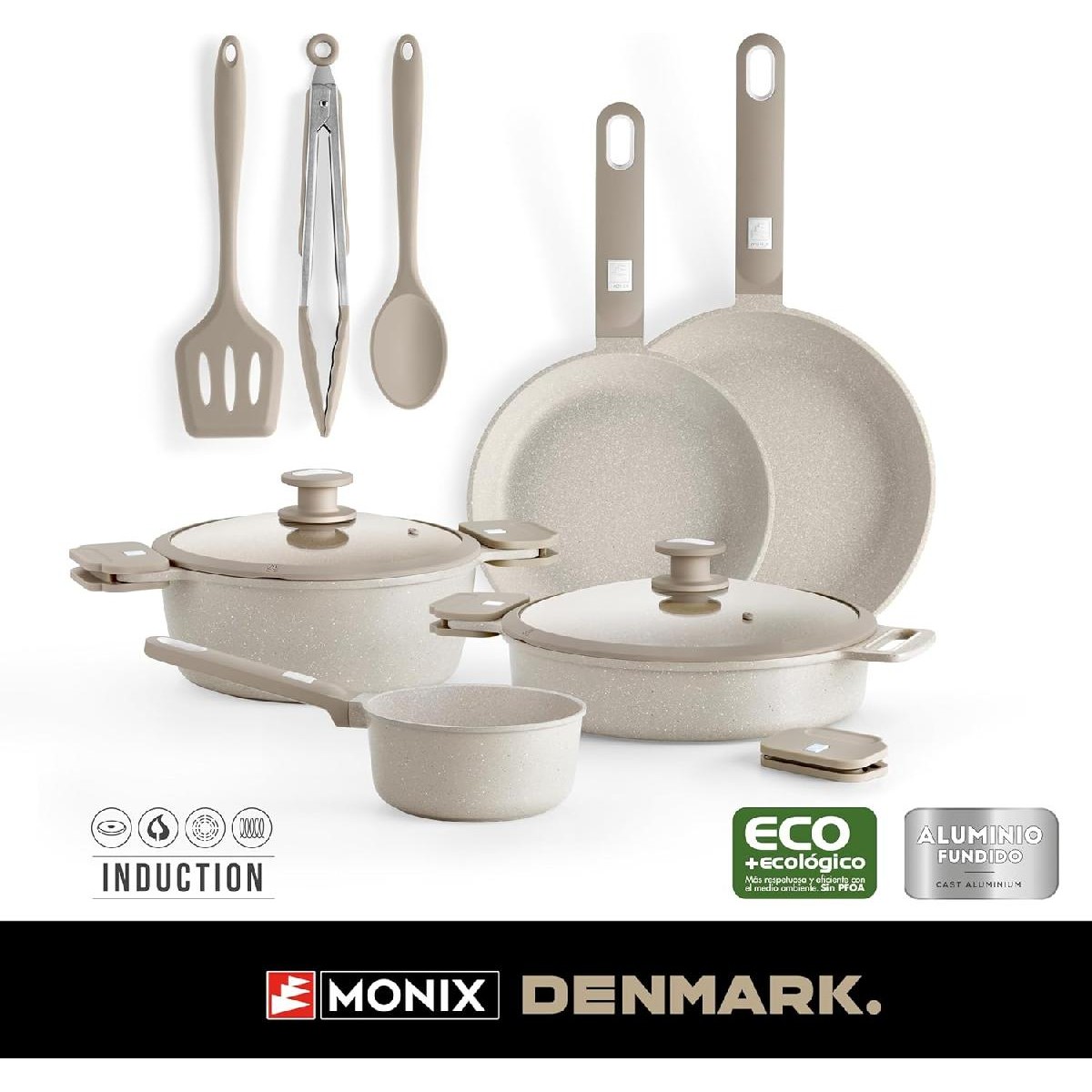 Monix Denmark M689901 Σετ Μαγειρικών Σκευών 10 τεμαχίων Monix Denmark M689901 Σετ Μαγειρικών Σκευών 10 τεμαχίων
