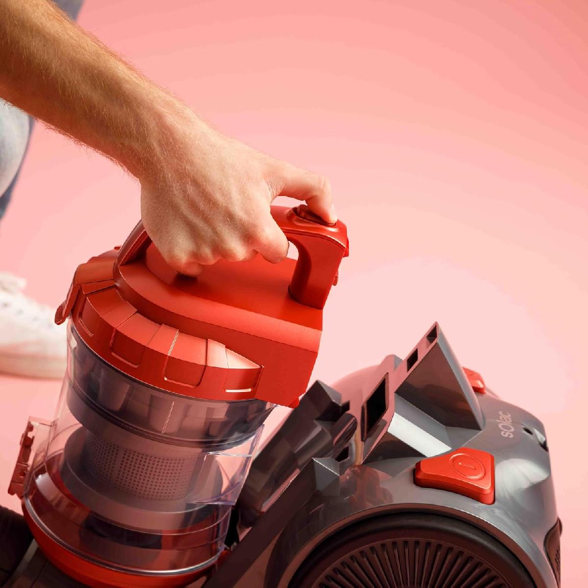 Solac More Brave AS3266 Ηλεκτρική σκούπα χωρίς σακκούλα 800 watt 3 lt orange Solac More Brave AS3266 Ηλεκτρική σκούπα χωρίς σακκούλα 800 watt 3 lt orange