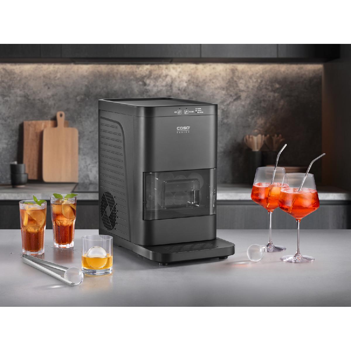 Cασο IceBall Pro αυτόματος παρασκευαστής γιά στρογγυλά παγάκια 130 watt  3.6kg matte black (3404)