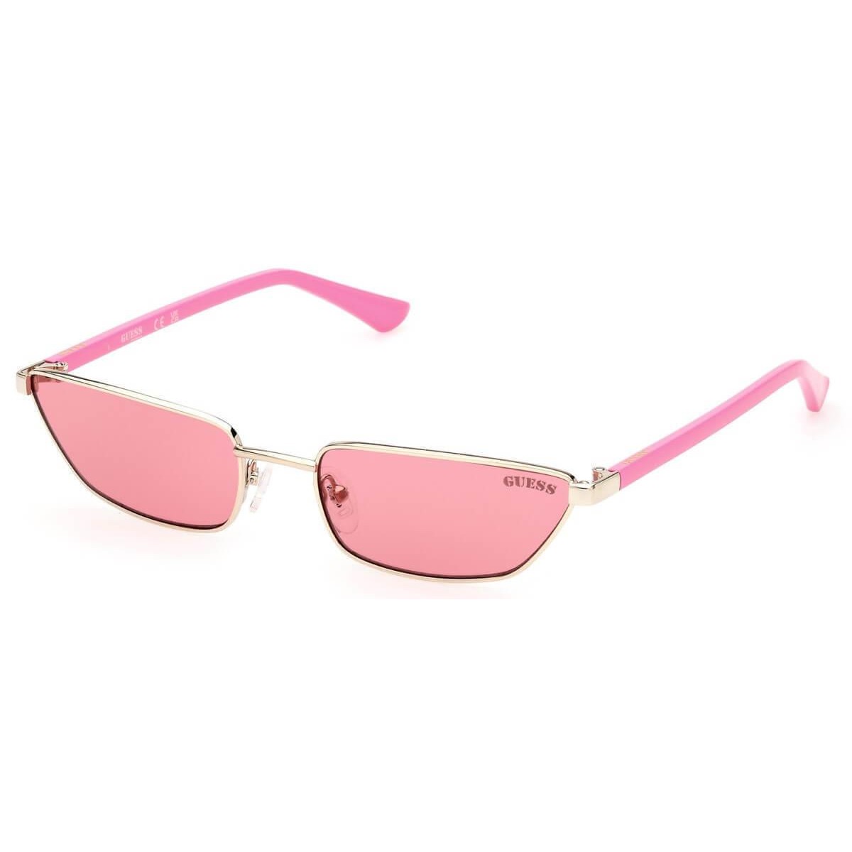 Guess Γυναικεία Γυαλιά Ηλίου GU8285 32S 57 Cat Eye Χρυσά με Ροζ Φακούς
