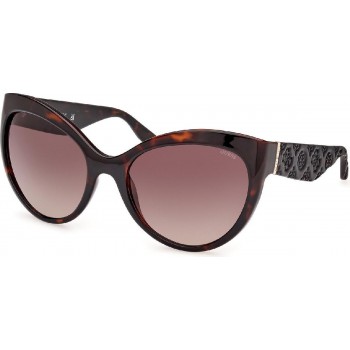 Guess Γυναικεία Γυαλιά Ηλίου GU00130 52F 61 Butterfly Καφέ με Καφέ Ντεγκραντέ Φακούς
