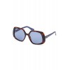 Guess Γυναικεία Γυαλιά Ηλίου GU7862 53V 56 Καφέ Ταρταρούγα με Μπλε Φακούς