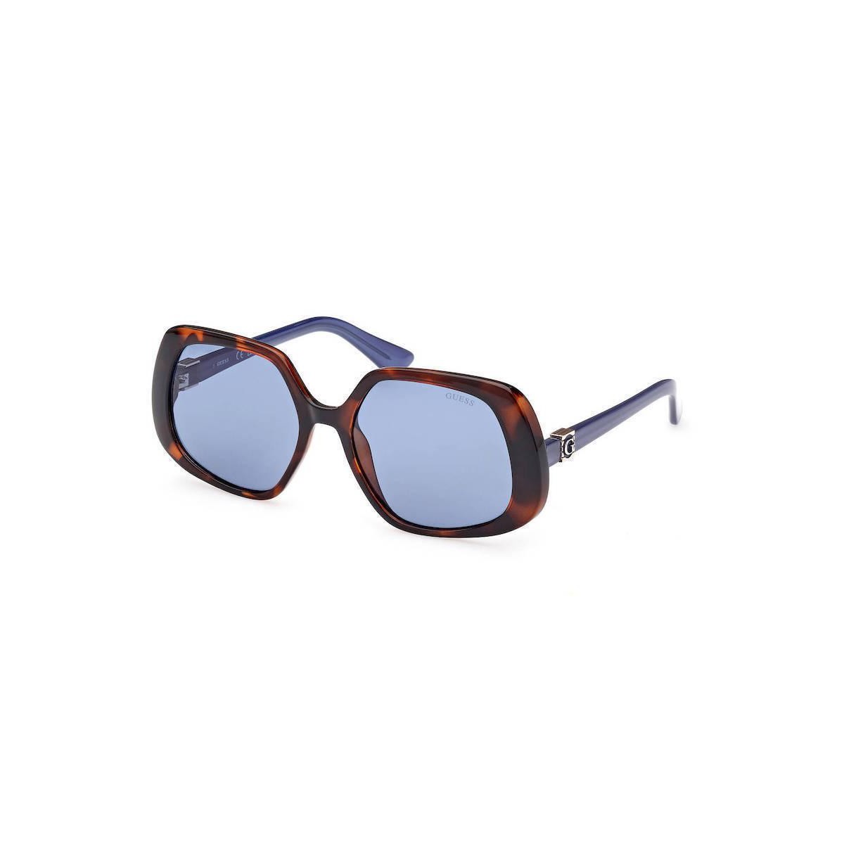 Guess Γυναικεία Γυαλιά Ηλίου GU7862 53V 56 Καφέ Ταρταρούγα με Μπλε Φακούς