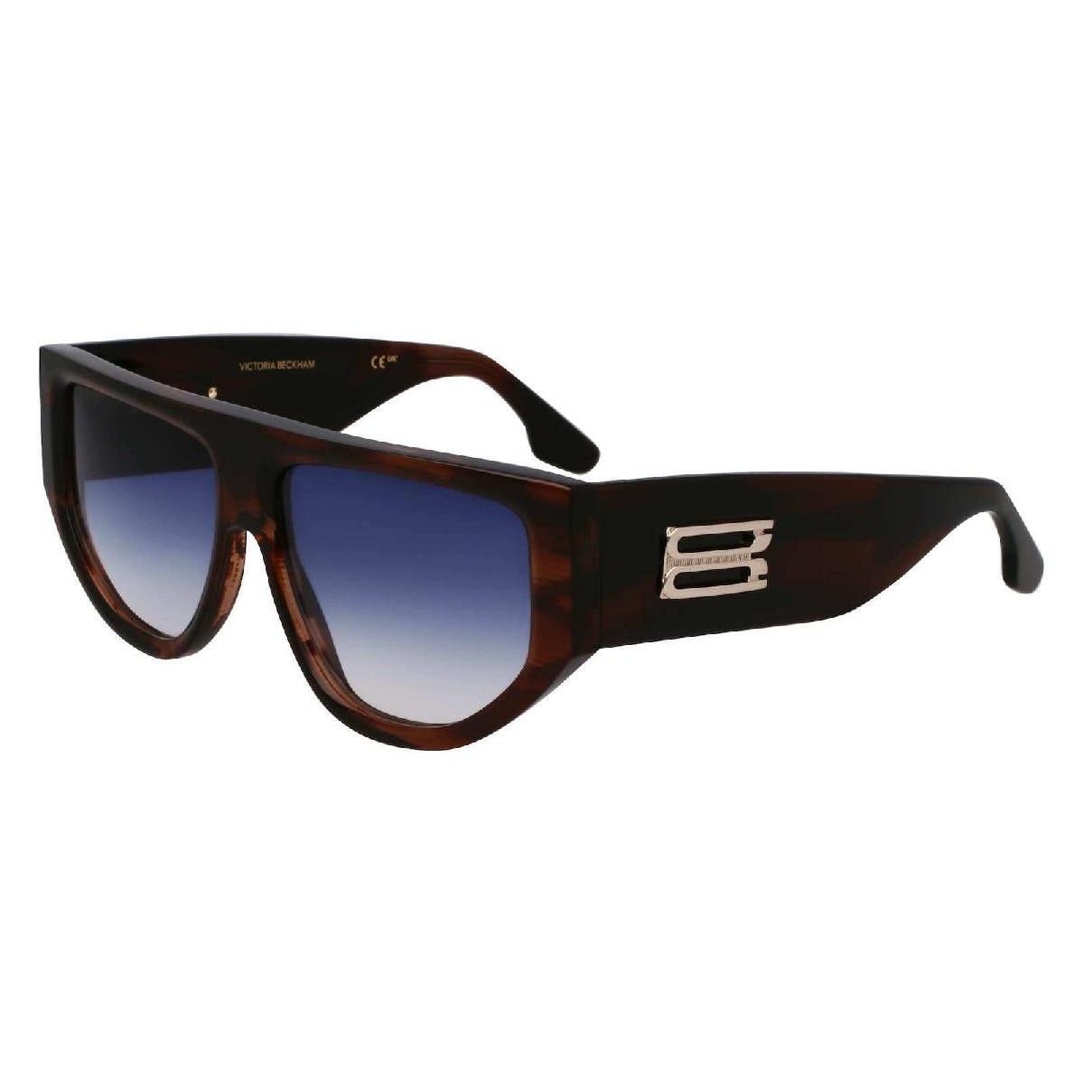 Victoria Beckham Γυναικεία Γυαλιά Ηλίου Καφέ με Gradient Φακούς (VB676S 227 55)