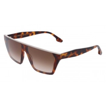 Victoria Beckham Γυναικεία Γυαλιά Ηλίου Καφέ με Gradient Φακούς (VB683S 215 58)
