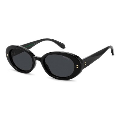 Polaroid Γυναικεία Γυαλιά Ηλίου Oval με Μαύρο Σκελετό (PLD 6253/S/X 807M9 52)