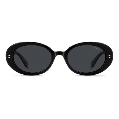 Polaroid Γυναικεία Γυαλιά Ηλίου Oval με Μαύρο Σκελετό (PLD 6253/S/X 807M9 52)
