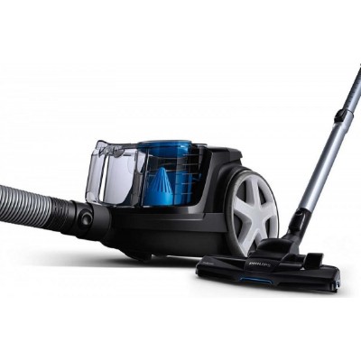 Philips PowerPro Compact FC 9331/09  Ηλεκτρική Σκούπα 900 watt με Κάδο blue black