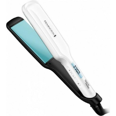 Remington Shine Therapy wide plate Straightener S8550 white