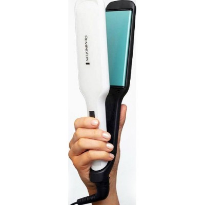 Remington Shine Therapy wide plate Straightener S8550 white