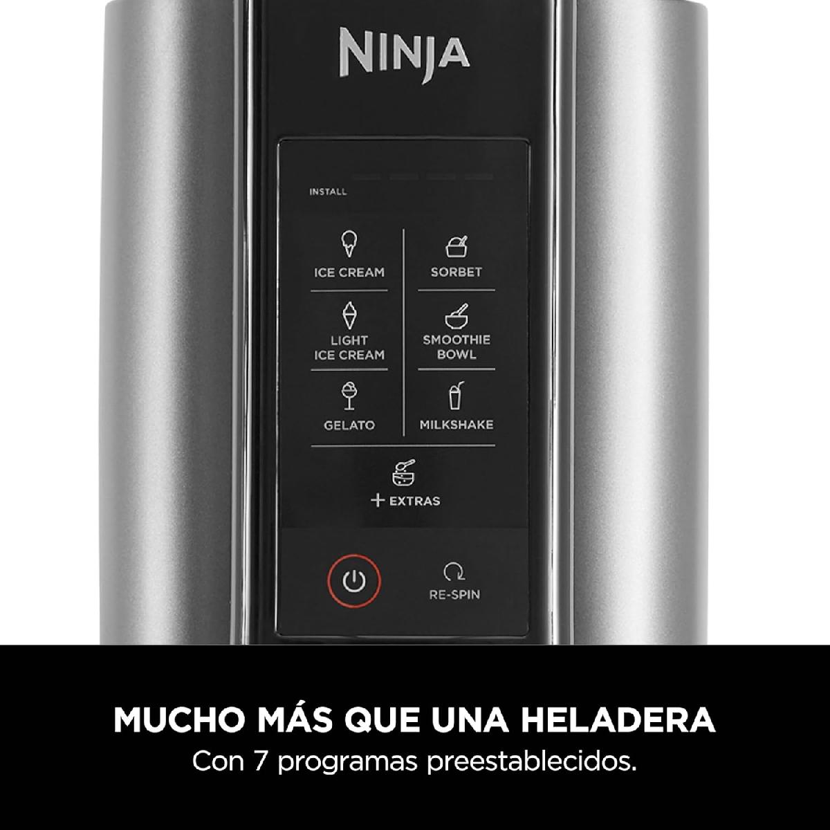 Ninja CREAMi NC302EU Ice Cream & Frozen Dessert Maker 0.473lt με Auto iQ silver gray