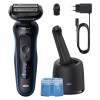 Braun Series 5 52-B7000cc Ξυριστική μηχανή προσώπου + Cleaning Station blue black (183422)