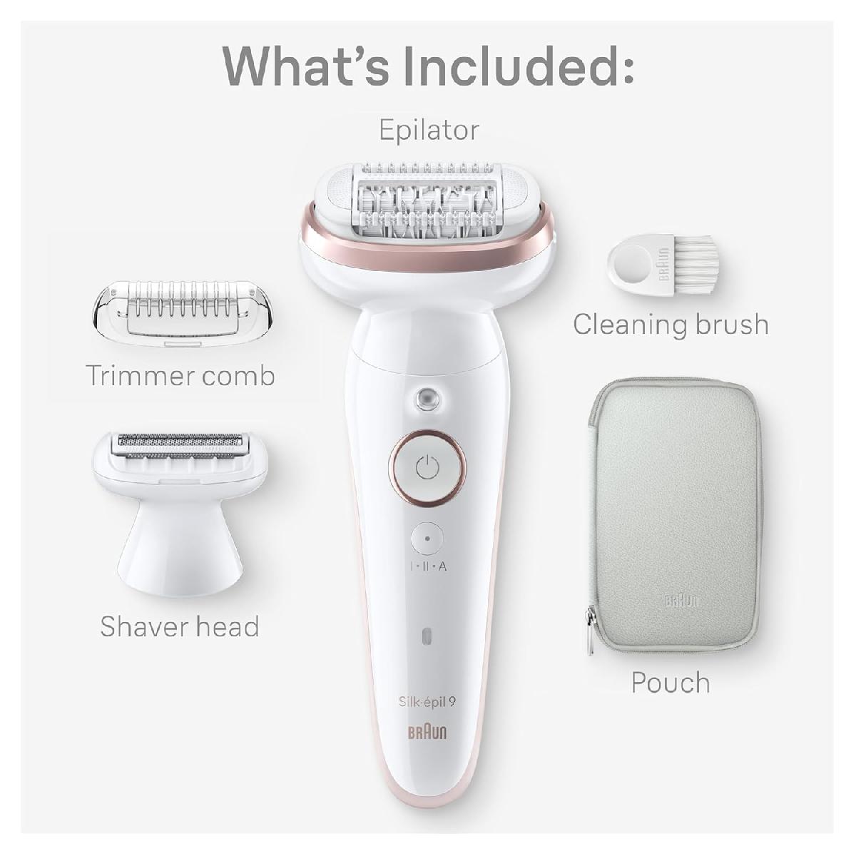 Braun Silk-epil Series 9 Flex SES9-030 3D Αποτριχωτική Μηχανή white gold
