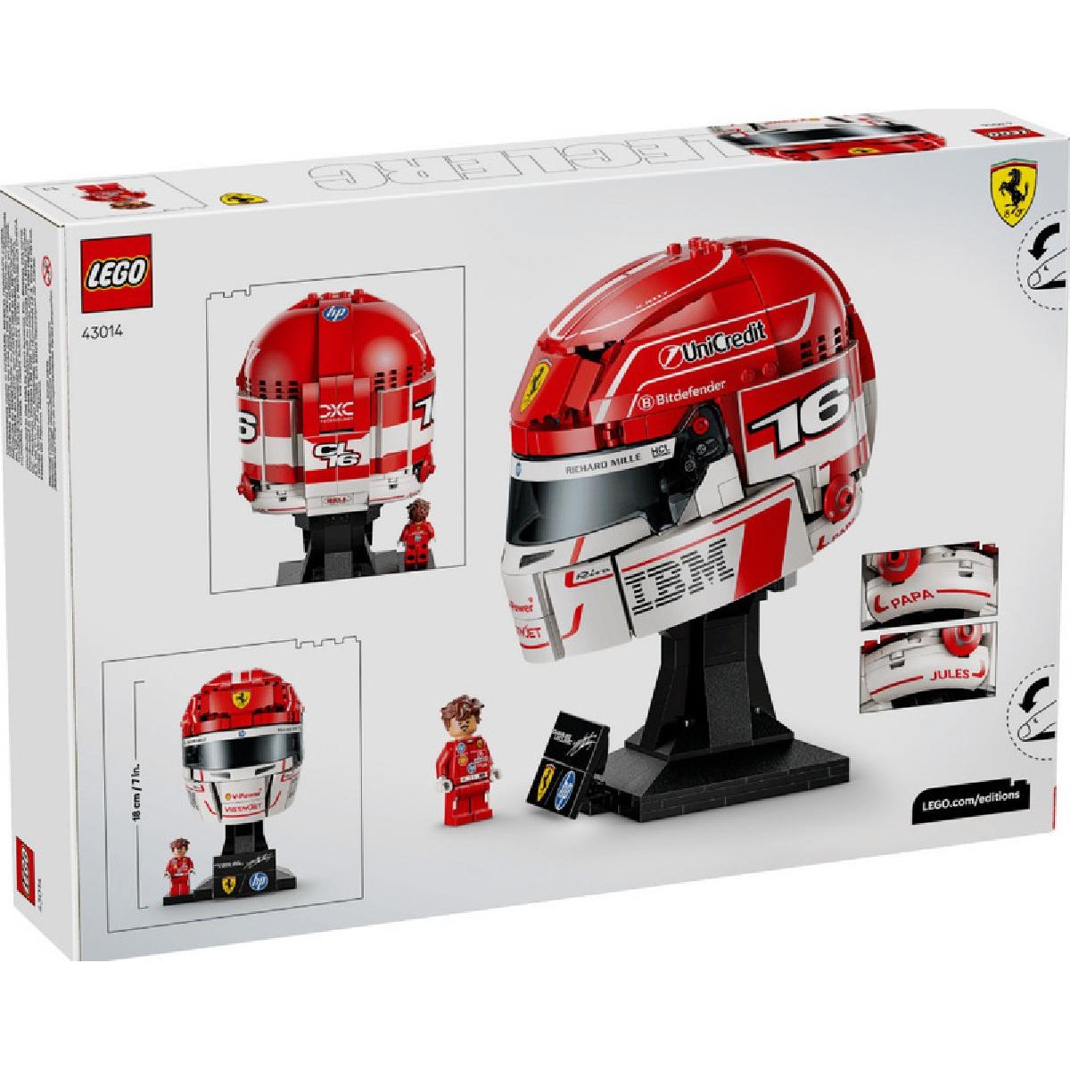 LEGO® Editions Scuderia Ferrari HP Charles Leclerc Helmet (43014) LEGO® Editions Scuderia Ferrari HP Charles Leclerc Helmet (43014)